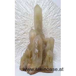 Natur Citrin Spitzen / Stufe